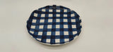 Noss Navy Gingham Dinner Plate