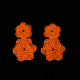 Seda Vera Double Earrings - Orange