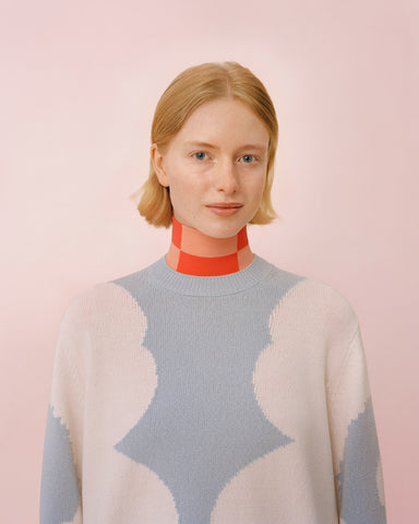 Marimekko Arkki Heijastus Unikko Knitted Cotton Pullover