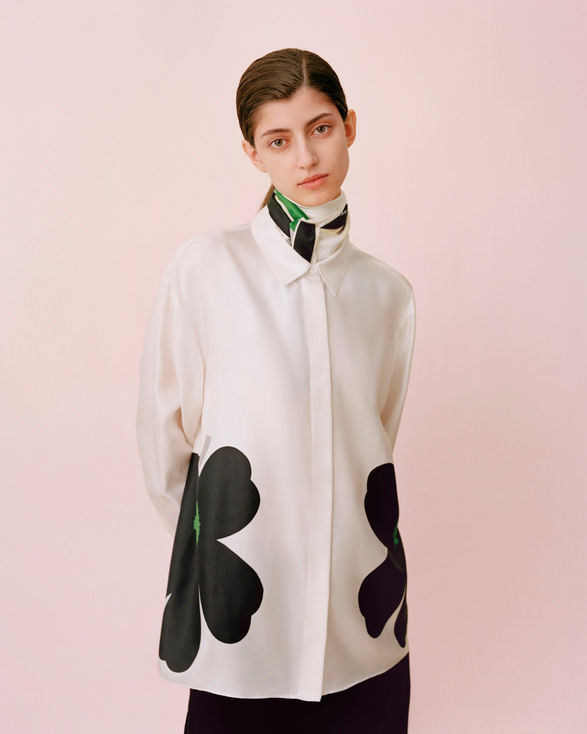 Marimekko Outi Heijastus Unikko Silk Shirt – Kiitos Living