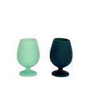 Porter Green Stem Silicone Glasses - Mist + Ink