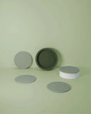 Porter Green Ciss Silicone Coasters - Sage + Olive