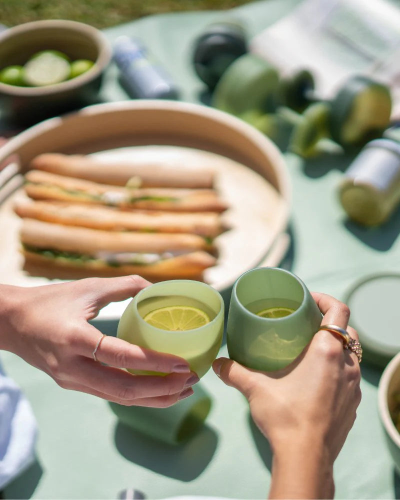 Porter Green Fegg Silicone Glasses - Sage + Olive – Kiitos Living by Design