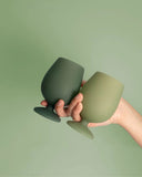 Porter Green Stem Silicone Glasses - Sage + Olive