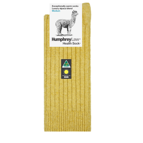 Humphrey Law Alpaca Wool Sock - Empire Yellow