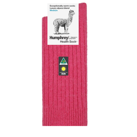 Humphrey Law Alpaca Wool Sock - Fuchsia