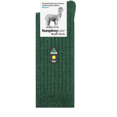 Humphrey Law Alpaca Wool Sock - Hunter Green