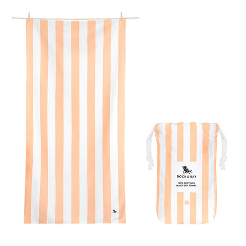 Dock & Bay Cabana Beach Towel - Positano Peach - XL