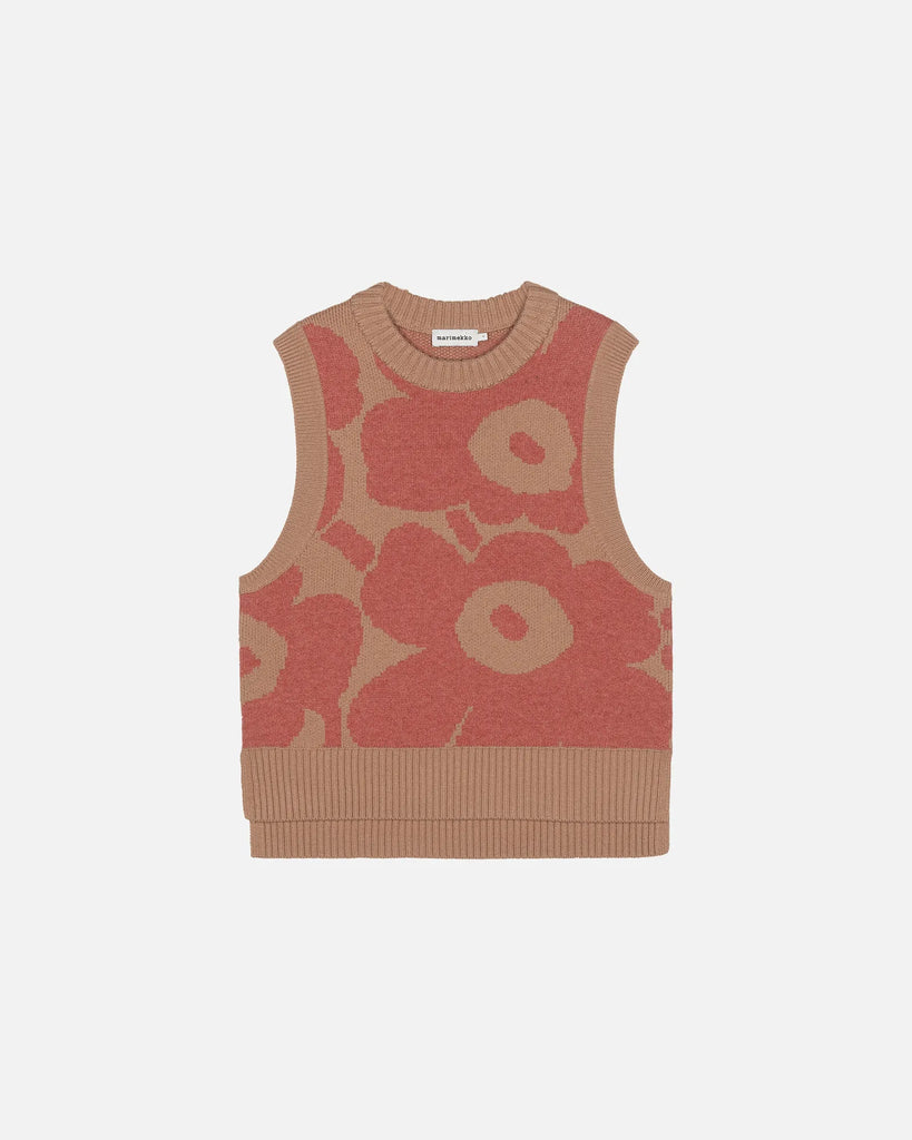 Marimekko Retro Unikko Knitted Wool Vest