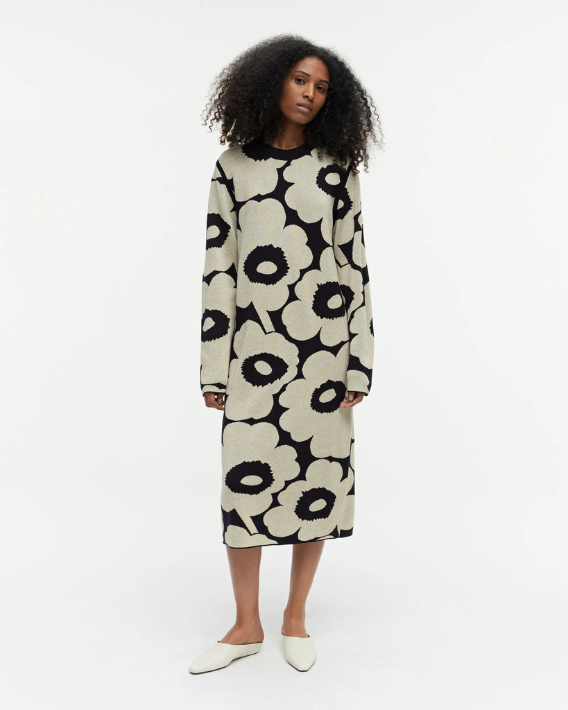 Marimekko black and white dress best sale