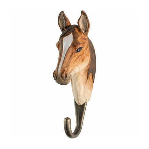 Wildlife Garden - Hand Carved Hook - Horse