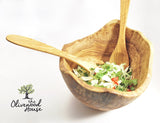 Olive Wood - Fork-Spoon Set Short
