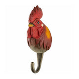 Wildlife Garden - Hand Carved Hook - Rooster