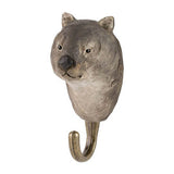 Wildlife Garden - Hand Carved Hook - Wombat