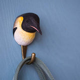 Wildlife Garden - Hand Carved Hook - Penguin