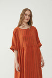 Reen Dress Pumpkin Stripe