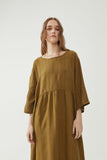 Reen Dress Bronze Stripe
