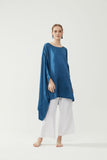 Silk Kaftan - Aegean Blue