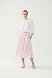 Long Rah Rah Skirt Pink