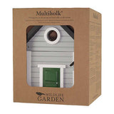Combined Bird House and Bird Feeder Grey Cottage