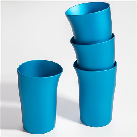 Fink Beaker Set (4pcs) - Matt Turquoise