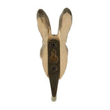 Wildlife Garden - Hand Carved Hook - Mountain Hare