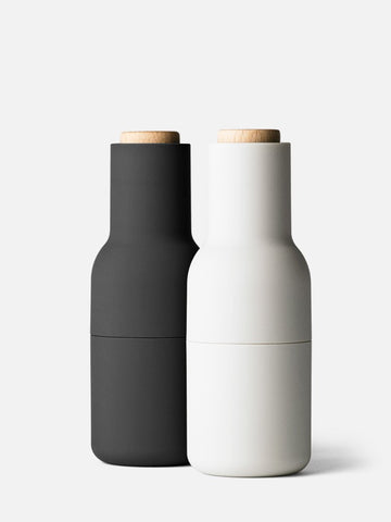 Audo - Menu Bottle Grinders - Ash/Carbon - Beech Lid