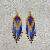 Seda Radiate Earrings - Egyptian Blue/Gold
