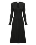 Iris & Wool Kennedy Rib Wool Dress - Black