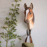 Wildlife Garden - Hand Carved Hook - Horse