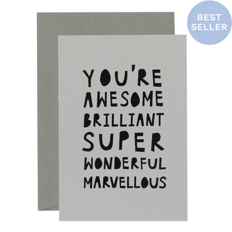 Me & Amber  Greeting Card - Awesome Brilliant
