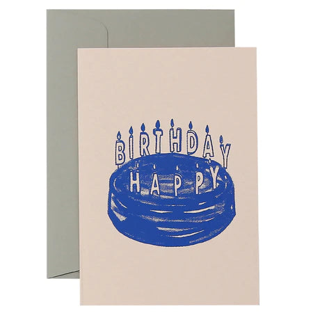 Me & Amber Greeting Card  - Candle Cake