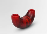 Dinosaur Designs Small Horn Vase - Blood Orange