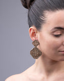 Anna Kitsou Dentelle II Earrings - Sepia