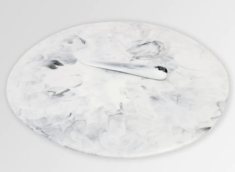 Dinosaur Designs Moon Cheese Platter - White Marble