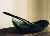 Dinosaur Designs Large Leaf Bowl - Malachite