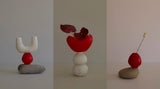 Dinosaur Designs Small Branch Vase - Red Swirl