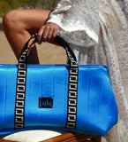 Lulu K Positano Beach Bag - Blue