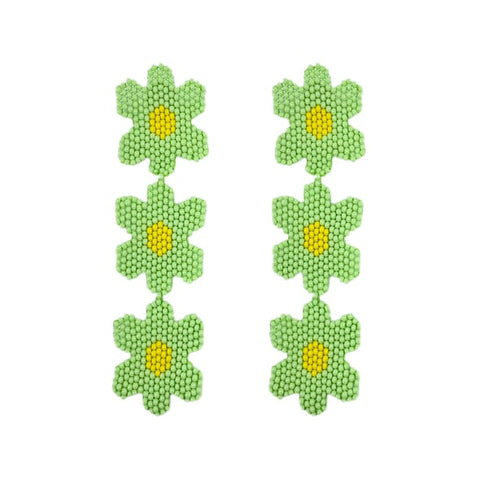 Seda Primavera Earrings - Lime/Yellow