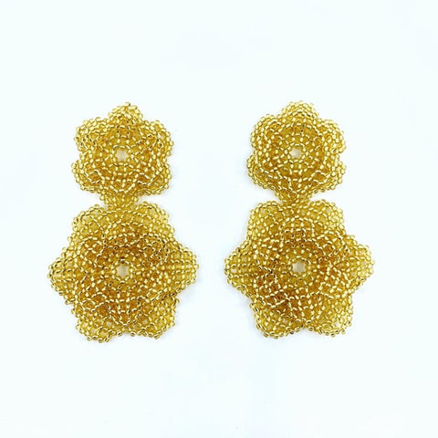 Seda Vera Double Earrings - Gold