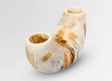 Dinosaur Designs Medium Horn Vase - Light Horn