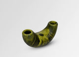 Dinosaur Designs Small Horn Vase - Malachite