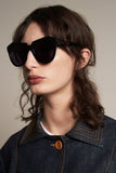 Karen Walker Sunglasses - Number One - Black