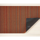 Chilewich Shag Runner Mat - Skinny Stripe - Orange