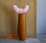 Dinosaur Designs Small Horn Vase - Shell Pink