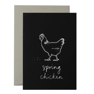 Me & Amber  Greeting Card - Spring Chicken