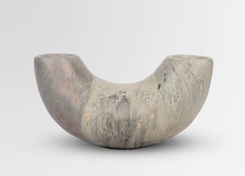 Dinosaur Designs Medium Horn Vase - Sandy Pearl