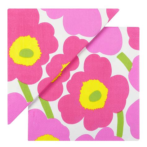 Marimekko Unikko Table Napkin (Paper) Pink