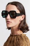 Karen Walker Sunglasses - Ultra Vulture - Black