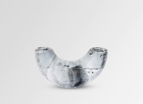 Dinosaur Designs Small Horn Vase - White Marble